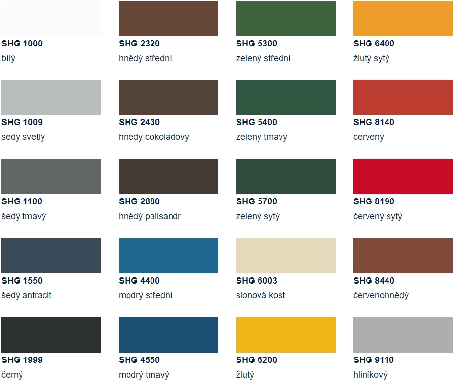 Soldecol HG vzorník